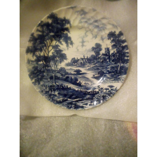 Vintage Late 1950s Genuine Hand Engraving Rigeway Ironstone, Staffordshire, England, 48 Piece Set Serving Dishes. For Sale - Image 10 of 12