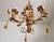 Vintage Venetian Three-Light Chandelier with Murano Glass Drops, 1960s For Sale - Image 11 of 18