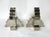 2 Chromed Automotive Industrial Jackstand Bookends For Sale - Image 10 of 10