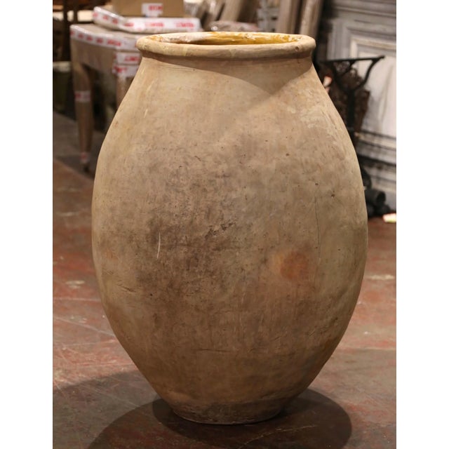 French Early 19th Century French Provincial Terracotta Olive Jar From Provence For Sale - Image 3 of 9