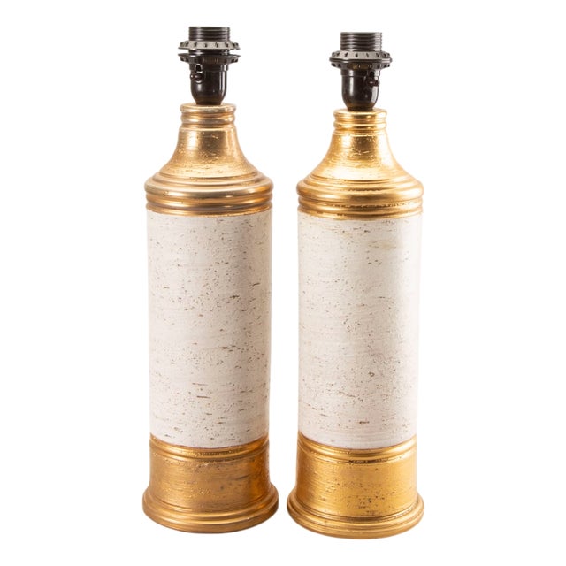 Table Lamp by Aldo Londi for Bitossi, Italy, 1960, Set of 2 For Sale