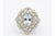 2020s Natural Aquamarine & Diamond Ring in 18k Gold For Sale - Image 5 of 8