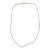 10k Rose Gold 7-3/8 CTTW Natural Diamond Tennis Necklace, 20 In For Sale