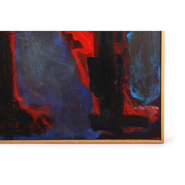 Bright Pink Large Figurative Expressionism Original Painting by the Reverend Dr. Virginia Cohn Parkum For Sale - Image 8 of 11