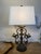 French Forged Iron Table Lamp in Antique Finish For Sale - Image 3 of 10