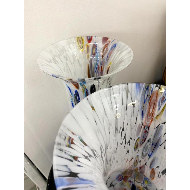 Contemporany Vases in Murrine Murano Glass from Simoeng, Set of 2 For Sale - Image 9 of 17