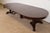 Brown George C. Flint Co. Antique Victorian Mahogany Split Pedestal Extension Dining Table With Carved Paw Feet, Newly Refinished For Sale - Image 8 of 13