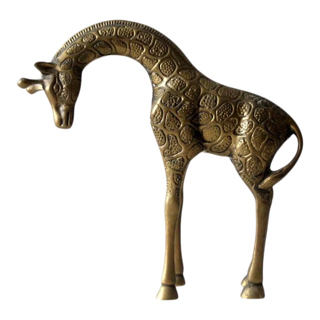 Mid-Century Brass Giraffe For Sale