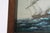 Vintage Multi Layer Glass Clipper Ship at Sea Painting For Sale - Image 4 of 10