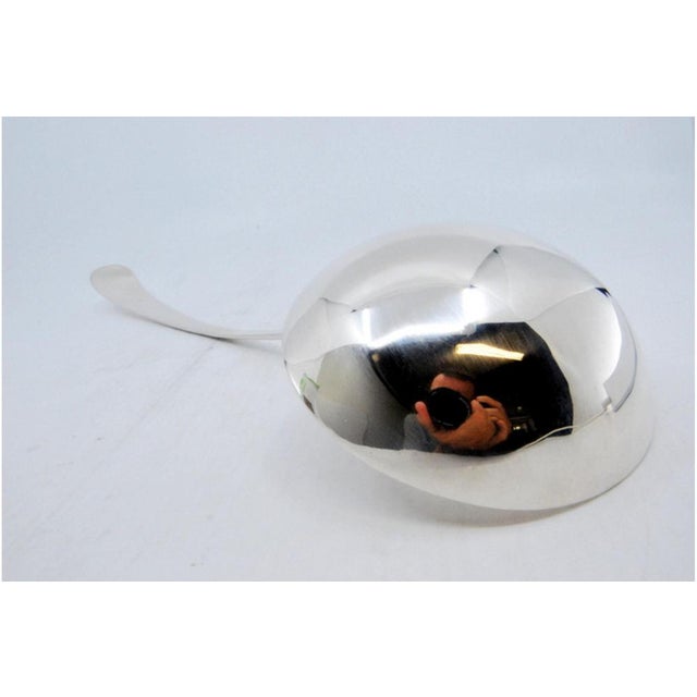 Plain Silver Soup Ladle For Sale - Image 4 of 6