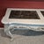 Late 20th Century Louis XV Style Painted Carved Wood Marble Inset Console Table For Sale - Image 4 of 10