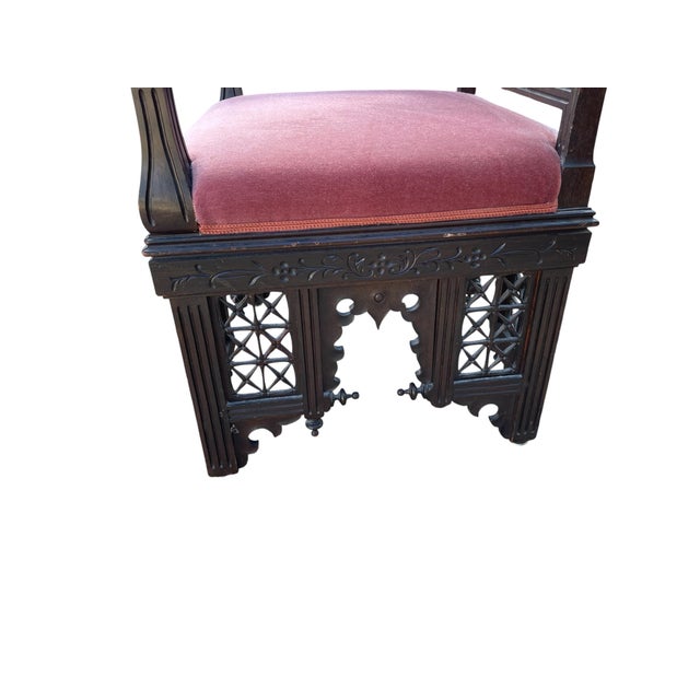 Antique Armchairs in Walnut, 1890s, Set of 2 For Sale - Image 6 of 8