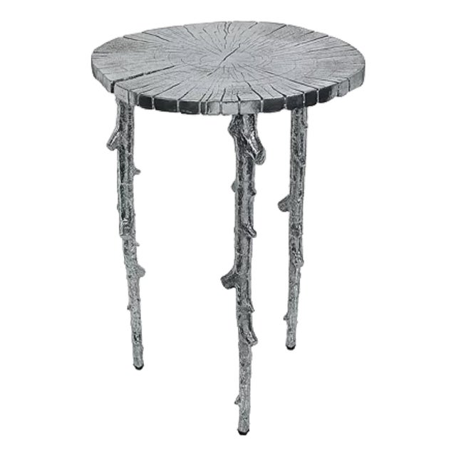 1990s Attributed to Michael Aram " Enchanted Forest Polished Side Yable" For Sale