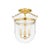 Rousham modernizes the traditional bell jar design with flowing lines and clean details such as ribbed metal banding and a...