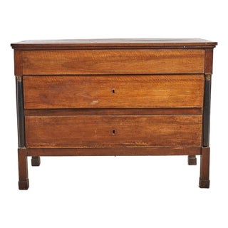 Empire Walnut Chest of Drawers For Sale