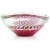 Beautiful vintage Murano hand blown twisted blue, pink, yellow, and aventurine ribbons Italian art glass bowl. It has a...