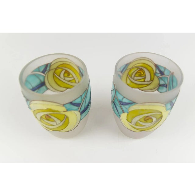 Art Deco Carved Wood and Frosted Enamel Table Lamp, 1930s For Sale - Image 10 of 18