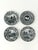 Set of 4 Vintage Spode Black and White 10.5" Decorative Dinner Plates. The Archive Collection. For Sale In Atlanta - Image 6 of 12