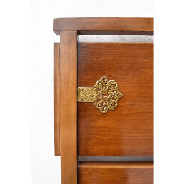 1950s 1950's Mid Century Chinoiserie Full Headboard Attributed to Drexel For Sale - Image 5 of 8