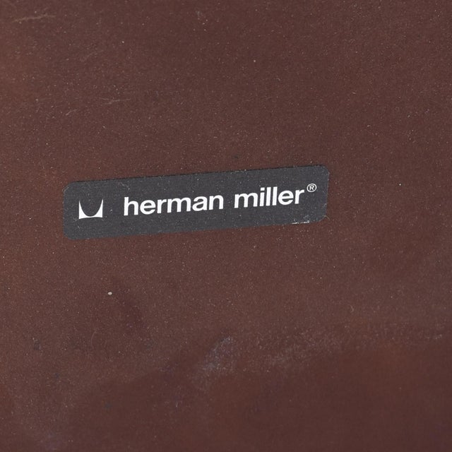 Eames Vintage Charles Eames for Herman Miller Rectangular White and Black Side Table For Sale - Image 4 of 12