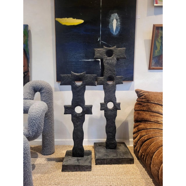 Large Abstract Concrete Sculpture, 1990s For Sale - Image 6 of 7