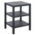 Apis Raffia 2 Shelf Accent Table in Navy For Sale In Philadelphia - Image 6 of 8