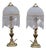 Victorian Brass Table Lamps, 1870, Set of 2 For Sale