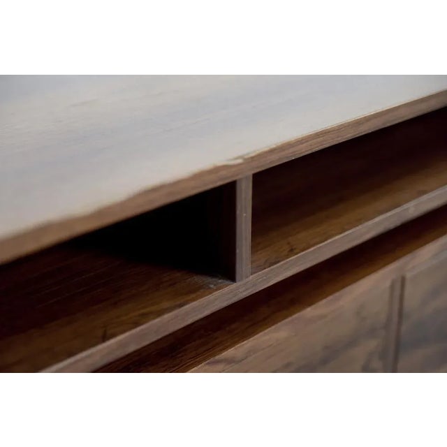 Scandinavian Rosewood Dressing Table with Oblong Mirror, 1970s, Set of 2 For Sale - Image 13 of 18