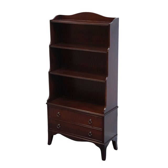H.L. HUBBELL Solid Mahogany Traditional Style 24" Petite Bookcase 29" High 24.5" Wide 10" Deep We specialize in high end...