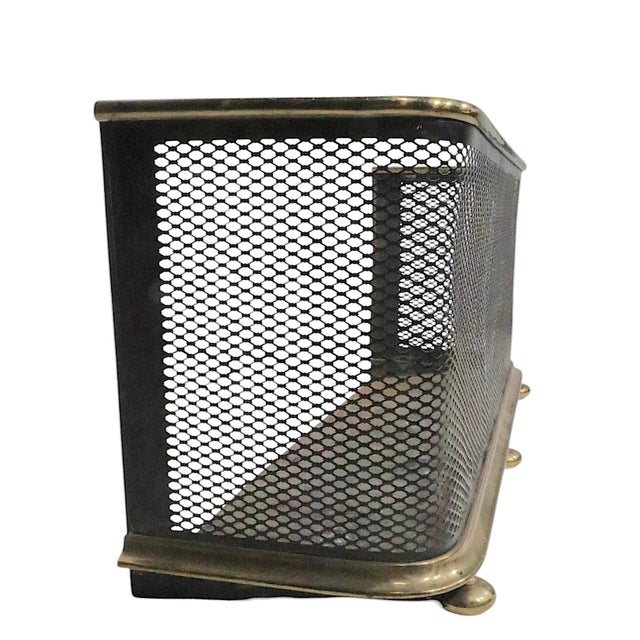 Metal Antique Nursery Fireplace Fender For Sale - Image 7 of 12