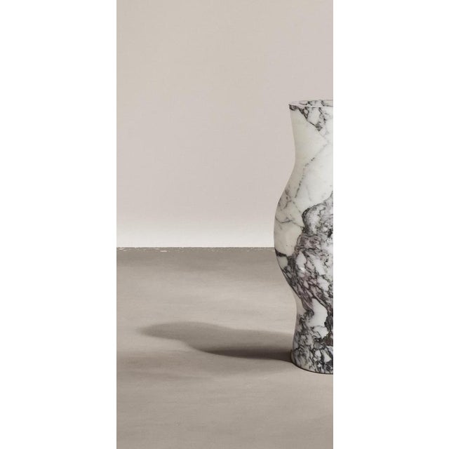 Rain Vase in Arabescato Marble by Paloma Editions For Sale - Image 6 of 8