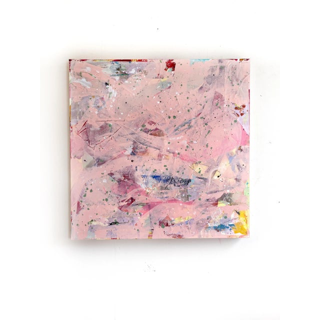 Contemporary "Peach Prayer" 2022 Original Painting by Jessalin Beutler For Sale - Image 3 of 7