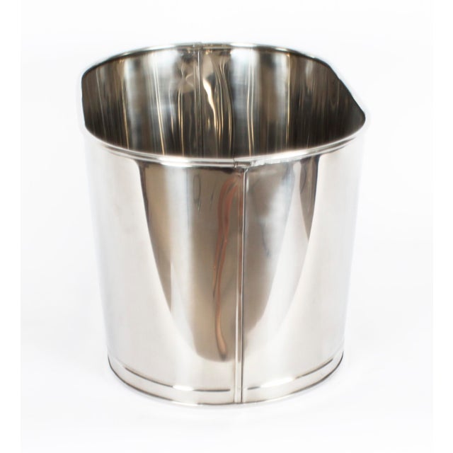 Silver Vintage Silver-Plated Wine Cooler, 1990s For Sale - Image 8 of 12