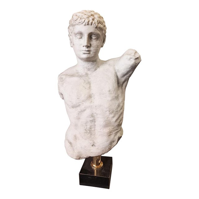 Italian Artist, Classical Style Bust, 20th Century, Gesso For Sale - Image 6 of 6