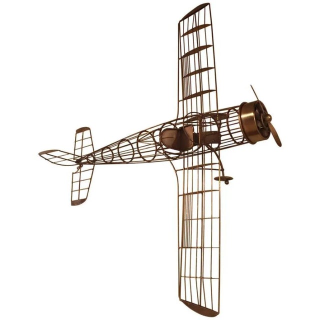 Curtis Jere 1970s Curtis Jeré great Modernist Curtis Jere Airplane Sculpture For Sale - Image 4 of 5