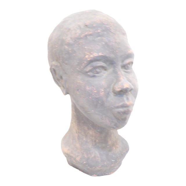 20th Century Ceramic Sculpted Head For Sale