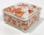 Asian Vintage Asian Motif Porcelain Lidded Box For Sale - Image 3 of 10