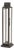 Modern Iron and Glass Taper Candle Lantern 15.75"H For Sale