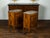 Mid 19th Century Pair of Italian 1840s Walnut Tables with Variegated Marble Top and Single Door For Sale - Image 5 of 11