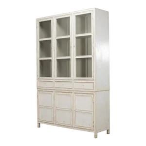 Country Painted Display Cabinet
