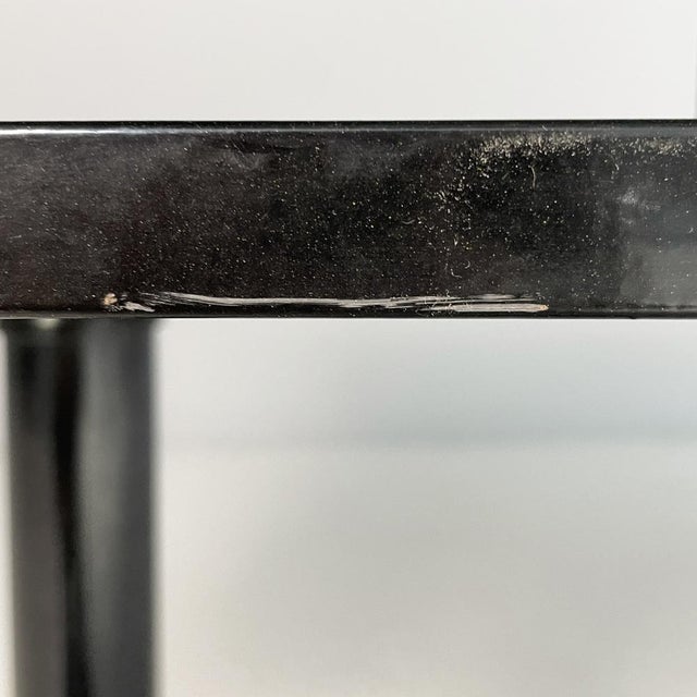 Italian Modern Black Metal and Smoked Glass Cart by Arredamenti Allegri, 1980s For Sale - Image 11 of 18
