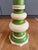 Mid 20th Century Mid Century Large Staked Green and Cream Ceramic Table Lamp For Sale - Image 5 of 8