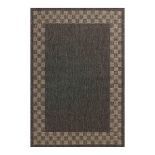 Chris Loves Julia x Loloi Providence Charcoal / Natural 6'-3" x 9'-2" Area Rug For Sale