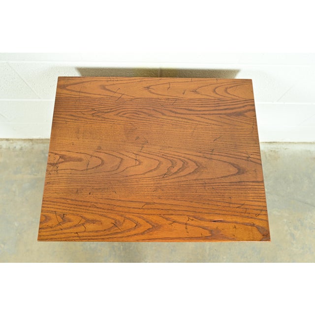 Davis Cabinet Co. Mid-Century Hollywood Regency Chinoiserie Teak Nightstand, Circa 1960s For Sale - Image 11 of 15