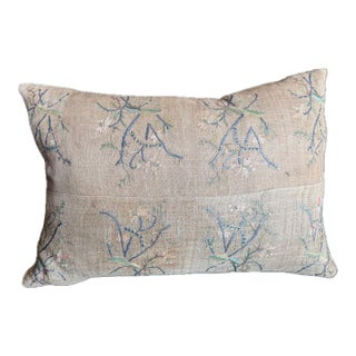 17th Century Persian Isfahan Metallic Embroidery Pillow For Sale