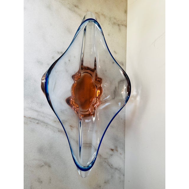 Vintage Art Glass Bowl Designed by Josef Hospodka For Sale - Image 12 of 17