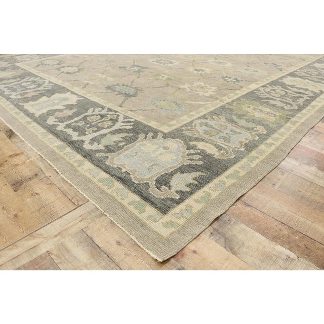 Turkish Oushak Rug - 10'07 X 14'01 For Sale In Dallas - Image 6 of 10