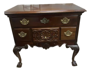 Late 20th Century Philadelphia Chippendale-Style Lowboy by Councill Furniture