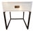 Restoration Hardware Avalon Night Stand Hardware White Wood, Antique Brass For Sale