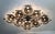 Italian 21st Century Beehive Satin Black Nickel Smoky Bubbles Murano Flush Mount by Fabio LTD For Sale - Image 3 of 9